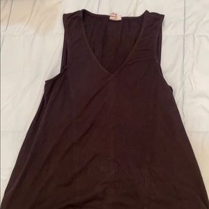 black suede tank top